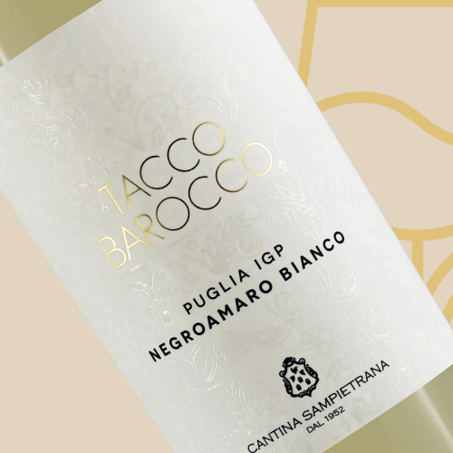 Tacco Barocco Negroamaro Bianco – Puglia IGP - Afbeelding 2